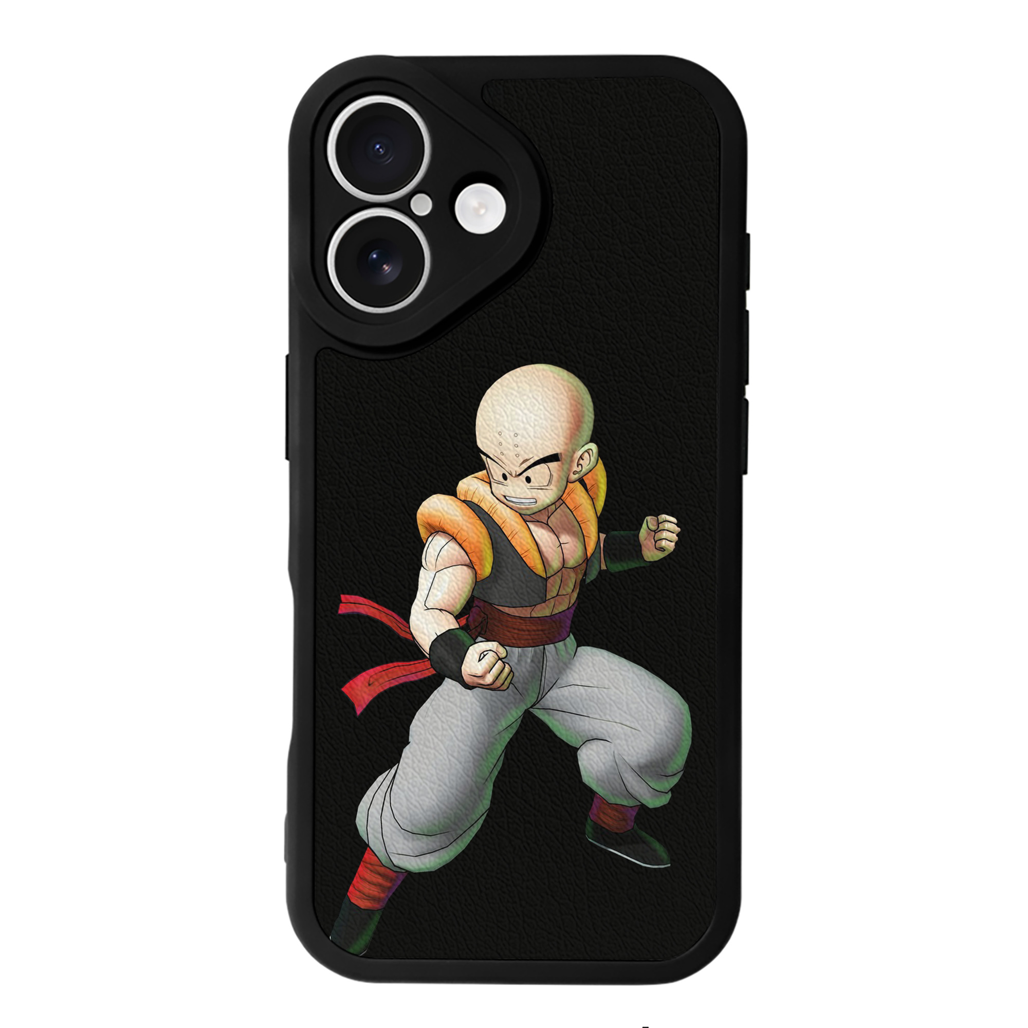 （画像用） ドラゴンボール クリリン DRAGON BALL krillin 【iPhone 16シリーズ対応】シリコンスマホケース（レザー調） 材質：シリコン